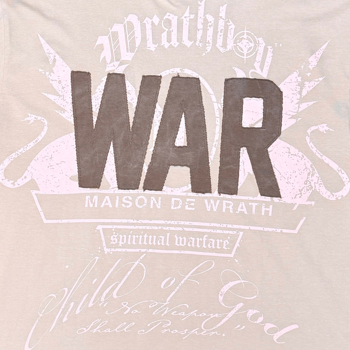 Wrathboy | Spiritual warfare Tee - Taupe