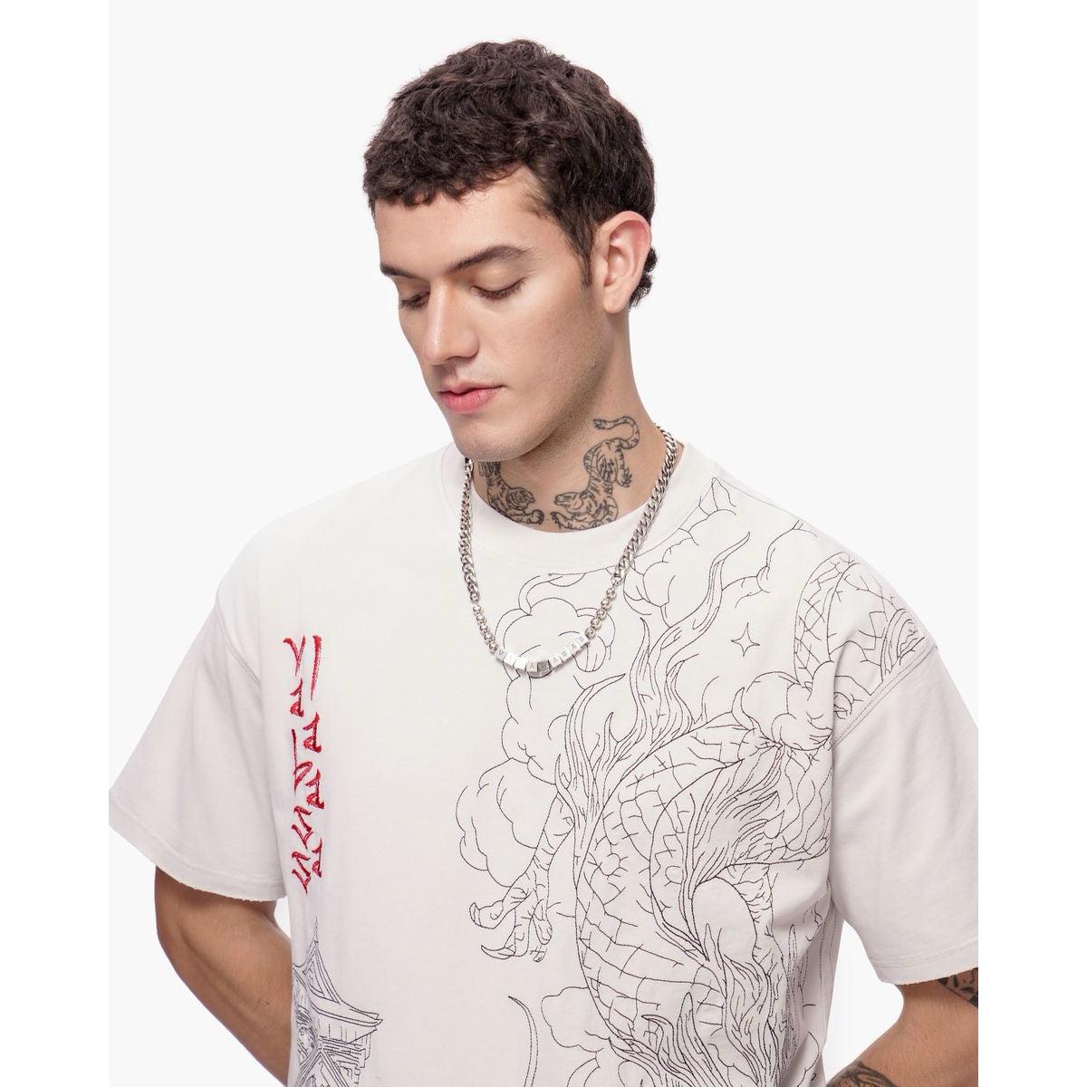 Valabasas | Mist Temple Tee - Washed White