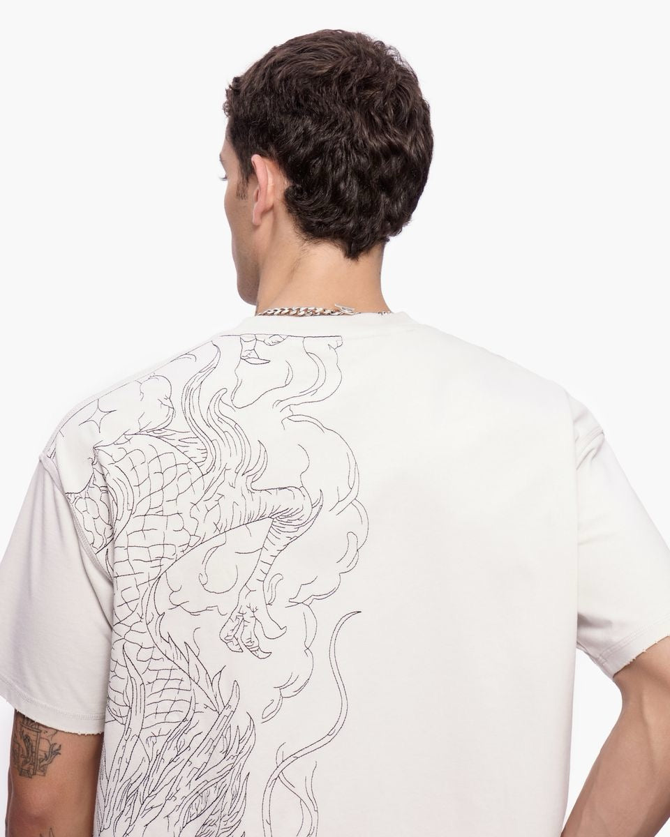 Valabasas | Mist Temple Tee - Washed White