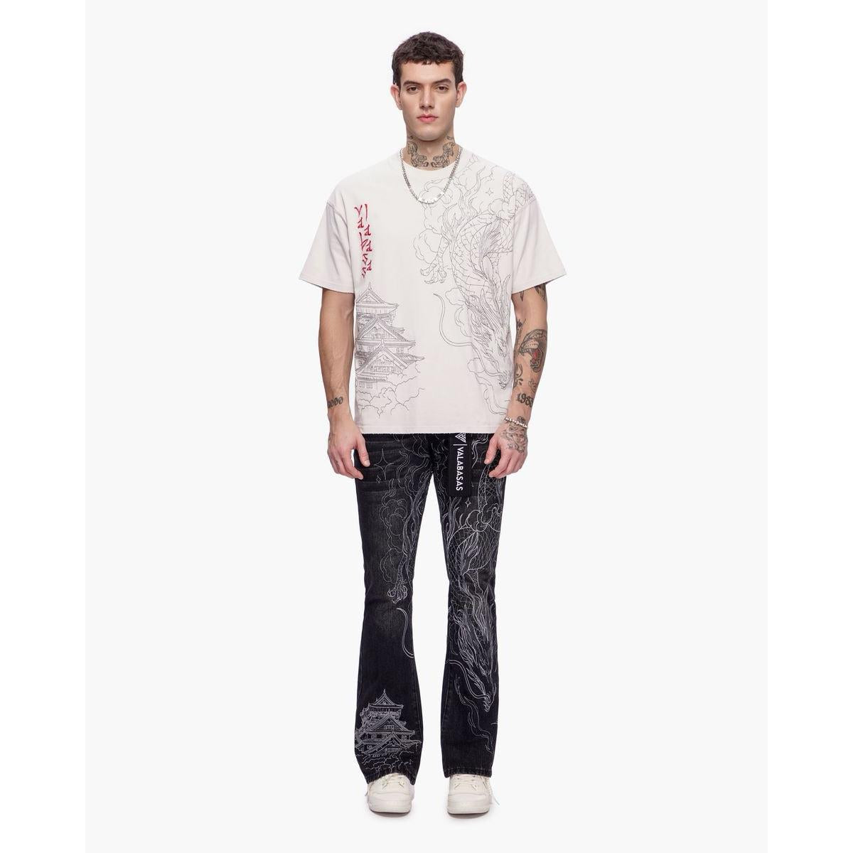 Valabasas | Mist Temple Tee - Washed White