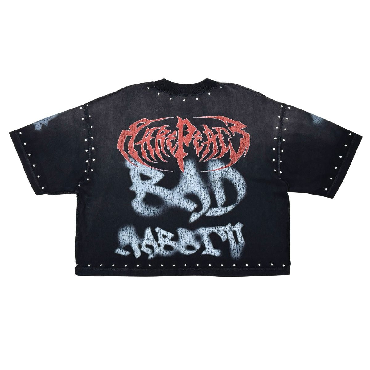 Rare Peace | Washed Heavy Cropped Tee - Black