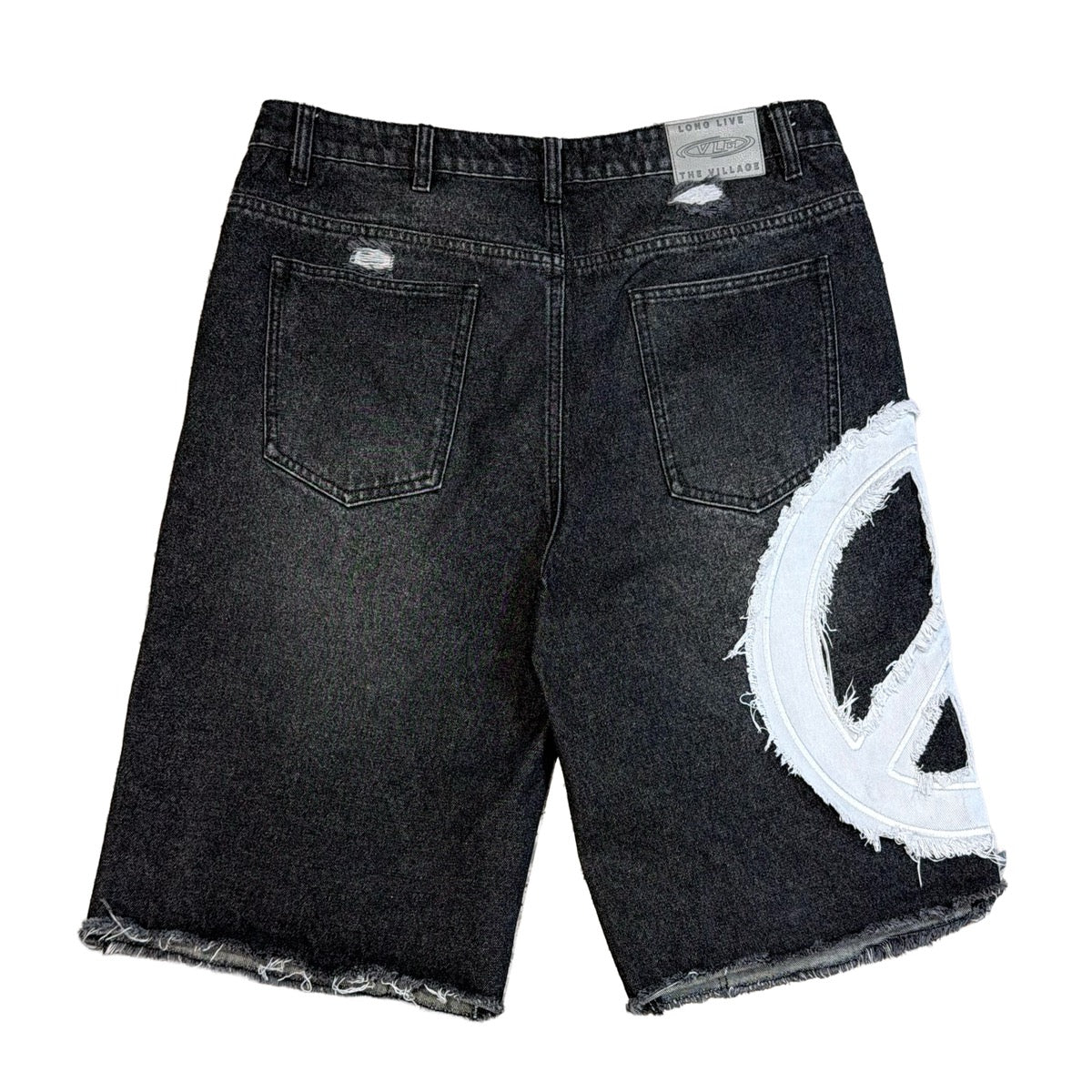 Village | Peace Jorts - Black