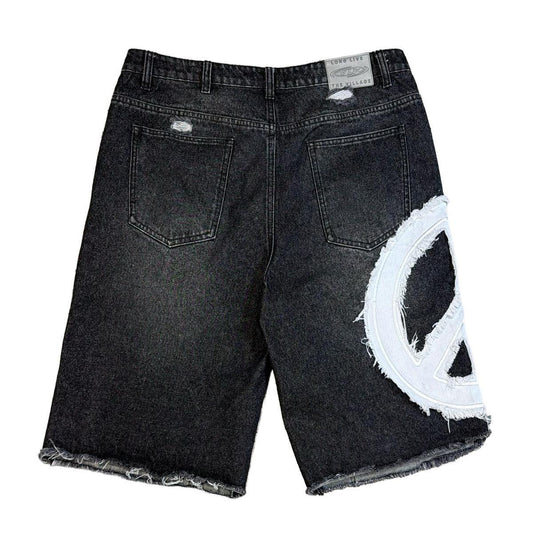 Village | Peace Jorts - Black