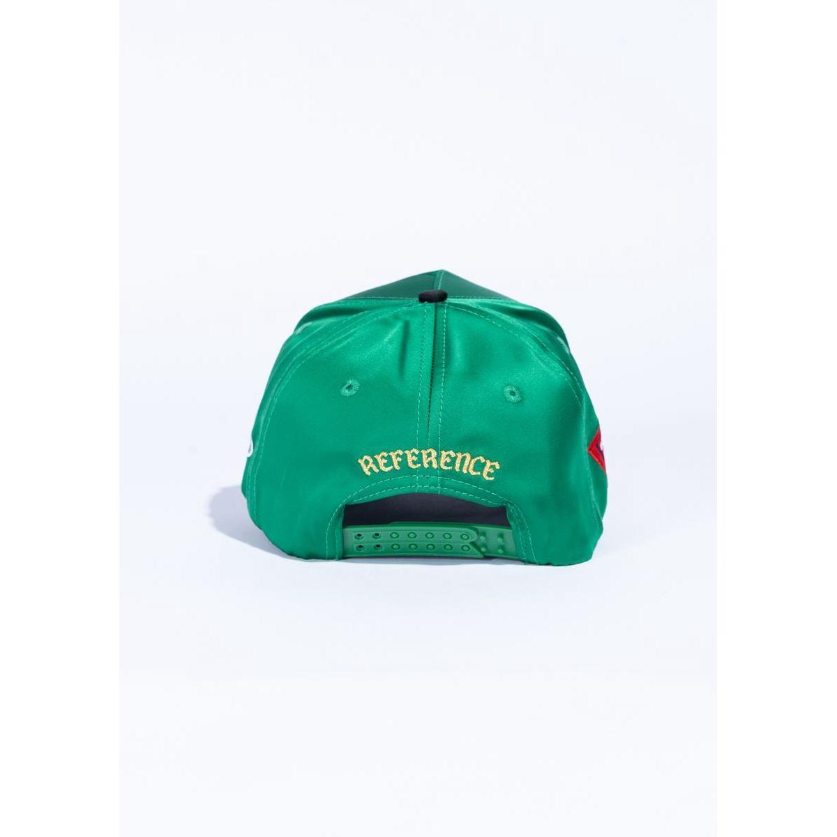 Reference | Celtox Crystals Hat - Green Satin