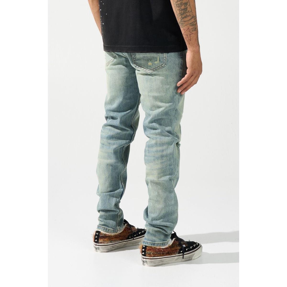 Serenede | Agave Slim Fit Jeans - Sea Foam