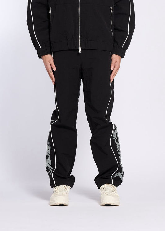 Memory Lane | Y2K Track Pants - Black