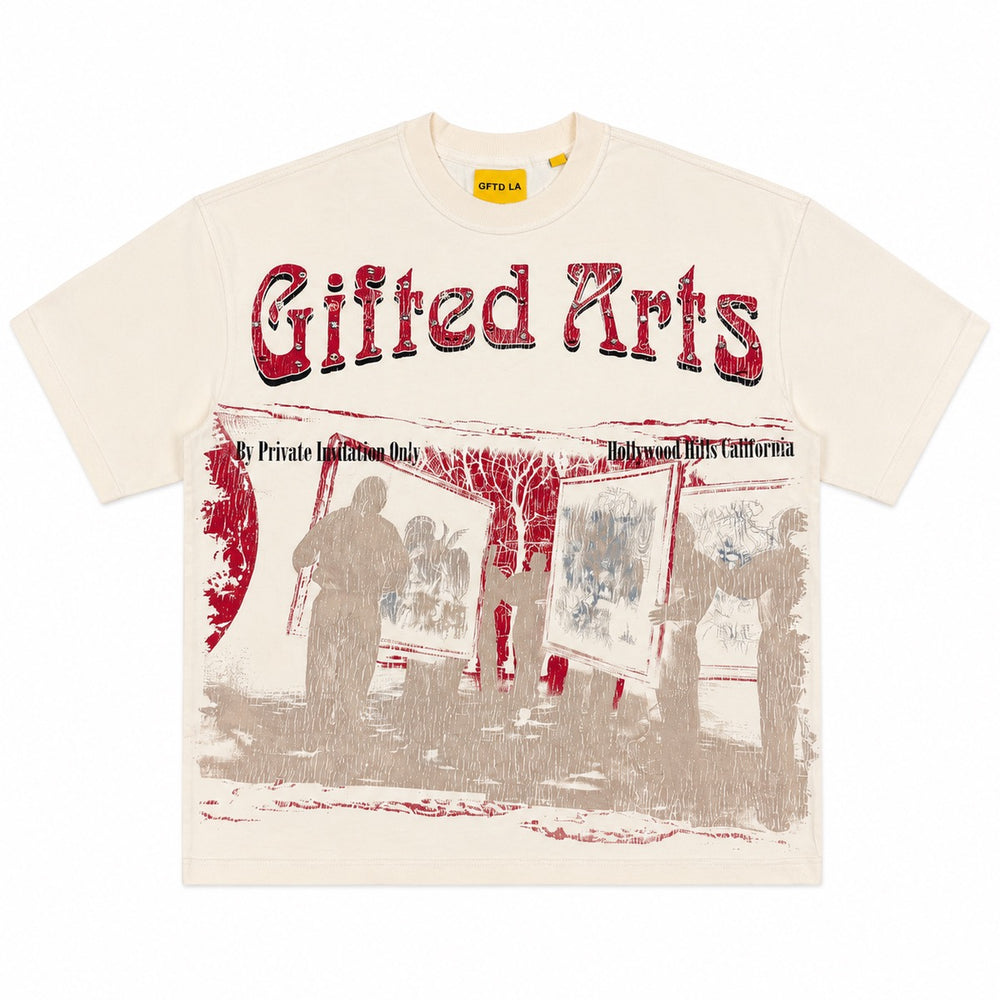 GFTD LA | Gifted Arts Rhinestones Tee - Cream