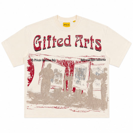GFTD LA | Gifted Arts Rhinestones Tee - Cream