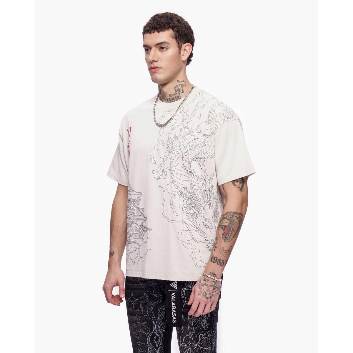 Valabasas | Mist Temple Tee - Washed White