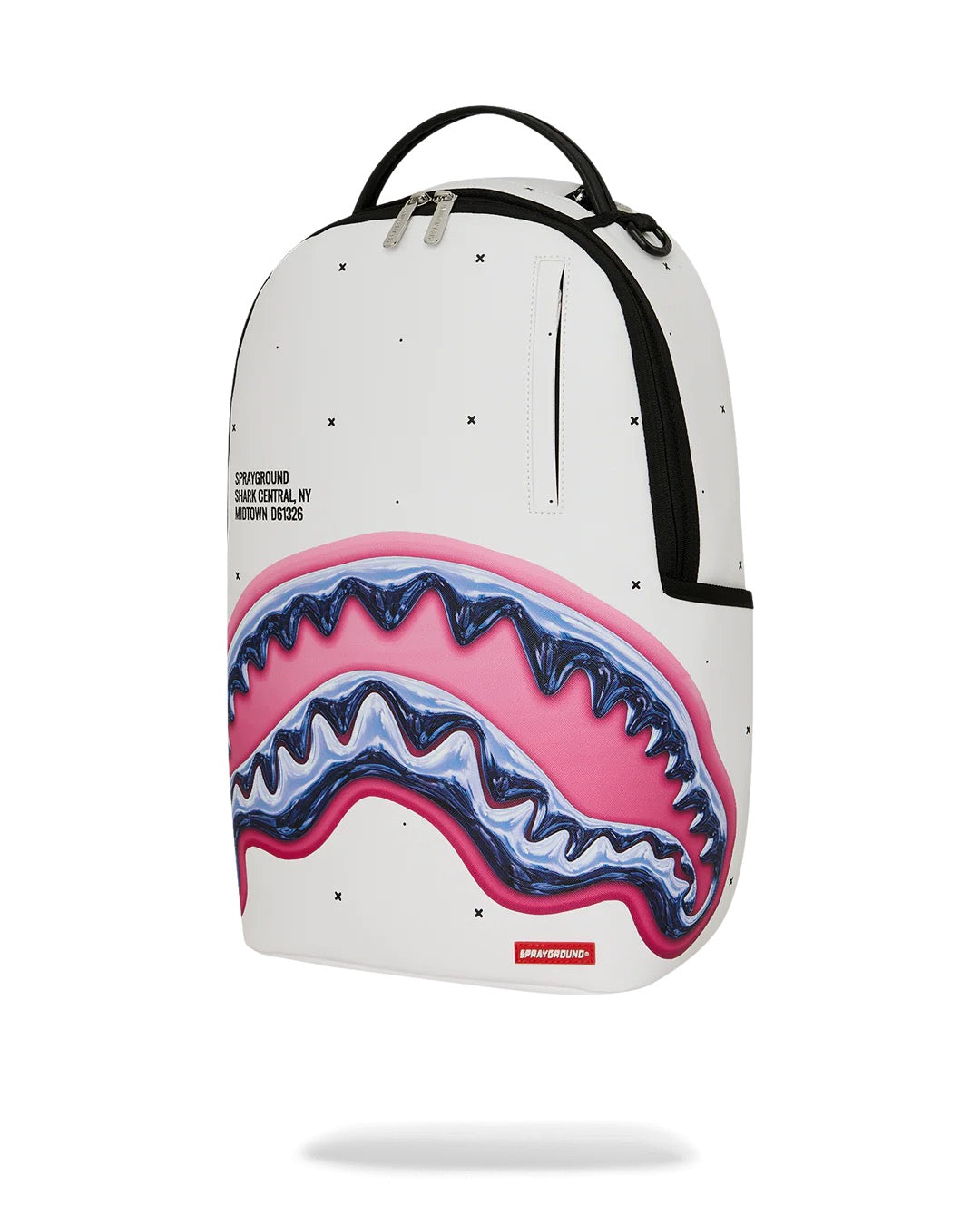 Sprayground Shark Central Liquid Chrome Backpack