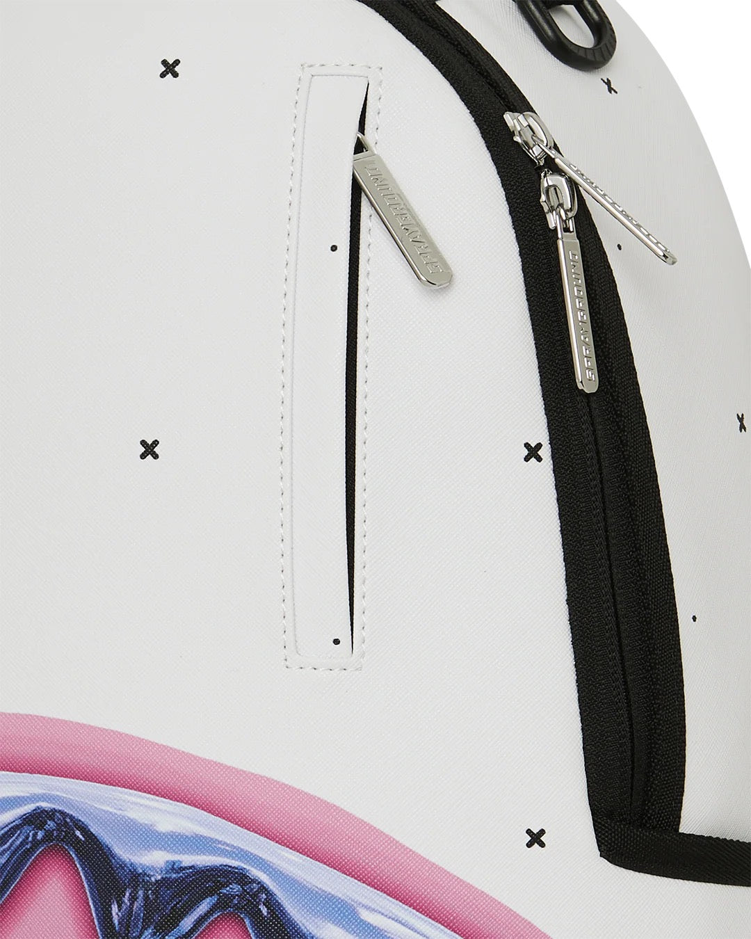 Sprayground Shark Central Liquid Chrome Backpack