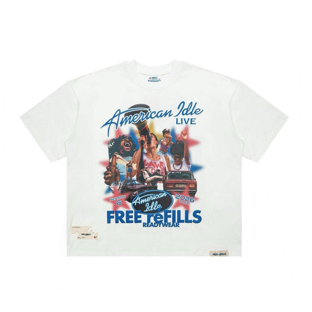 Free Refills | American Idle Tee - Off White