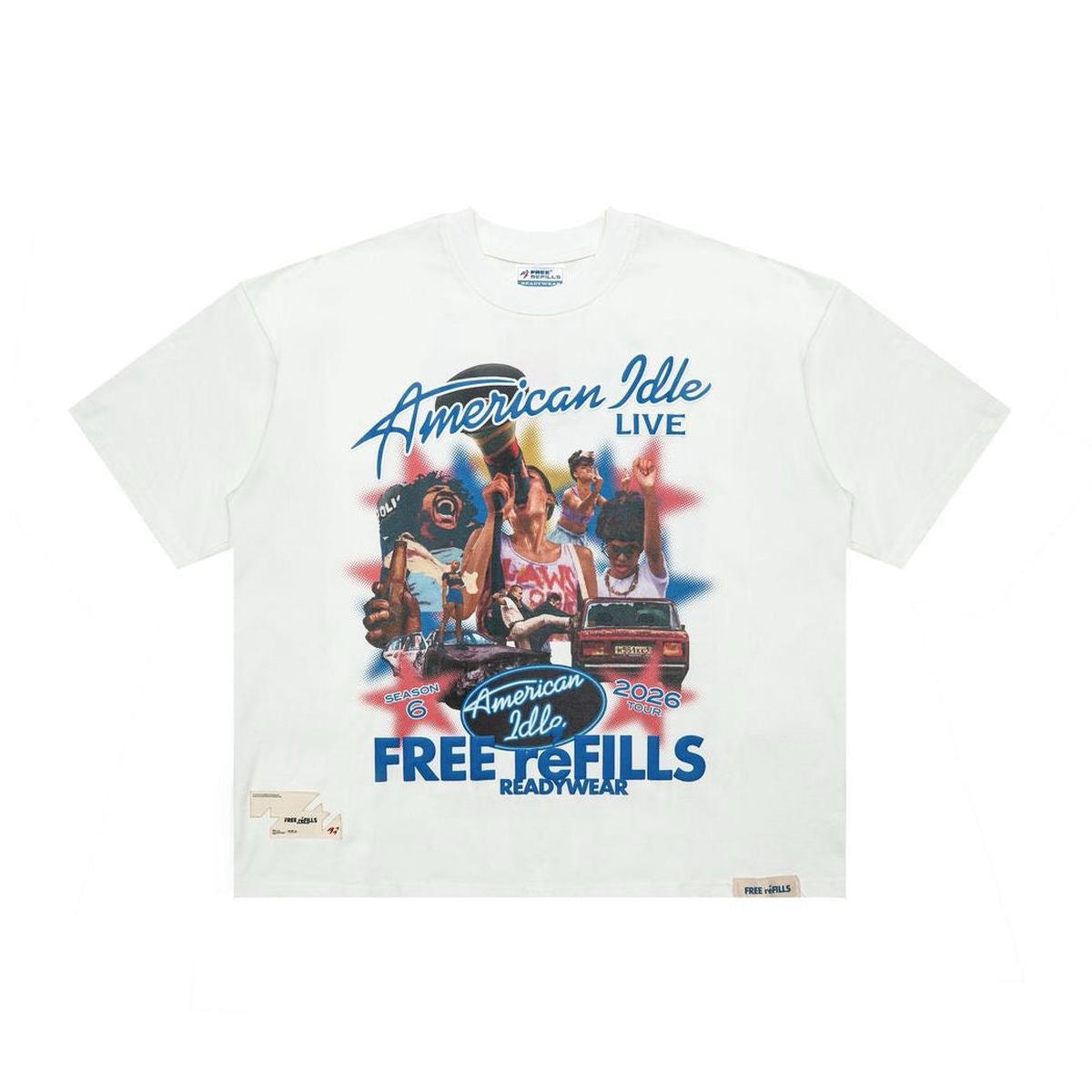 Free Refills | American Idle Tee - Off White