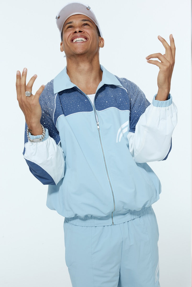 Rvs Labs | Astral Zip Up Jacket- Baby Blue
