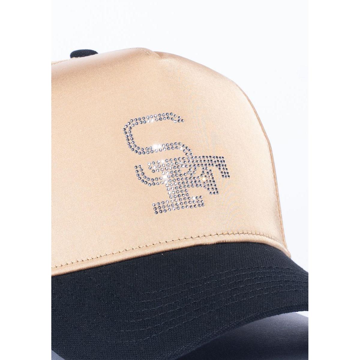 Reference | 9iants Crystals Hat - Tan Satin