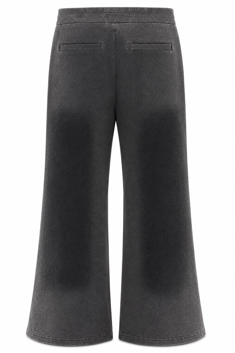 Almost Someday | Enemies Flare Sweatpants - Black Wash