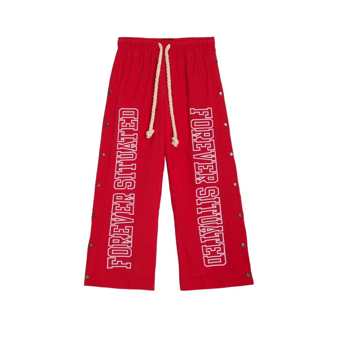 Forever Situated | Fs nylon Track Pants - Red