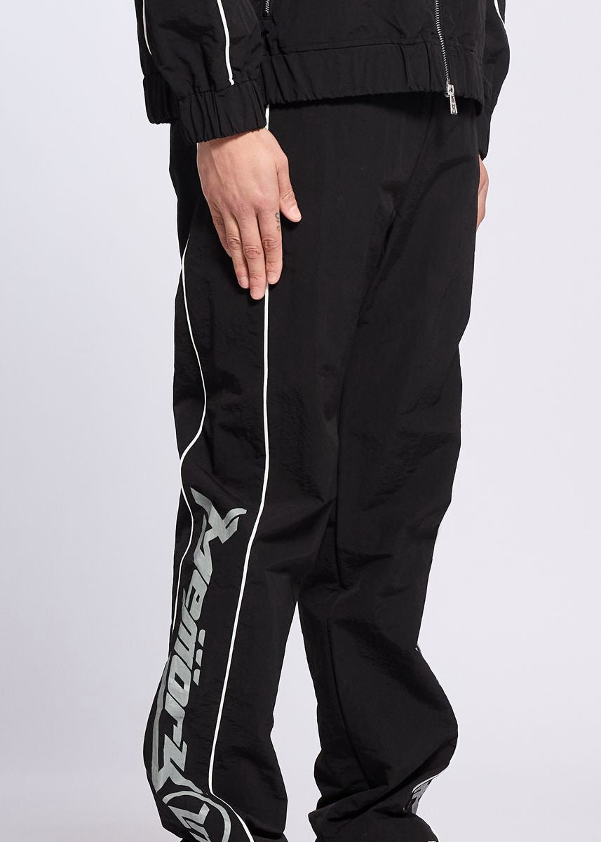 Memory Lane | Y2K Track Pants - Black