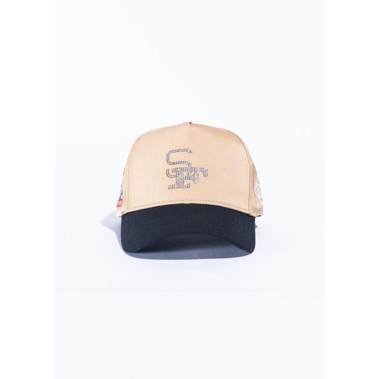 Reference | 9iants Crystals Hat - Tan Satin