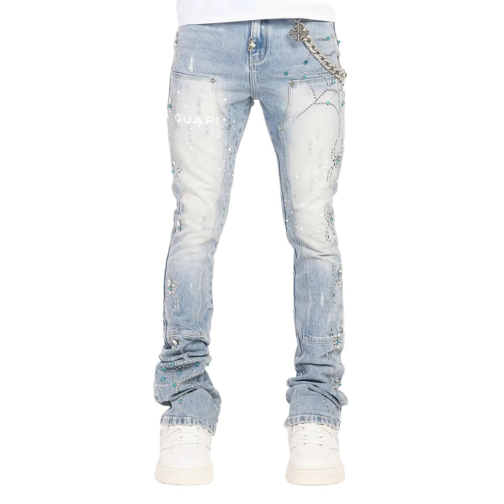 Guapi | Aqua Blue Spider Denim