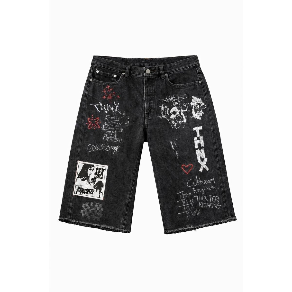 Thnx For Nothing | Loves Jorts - Black