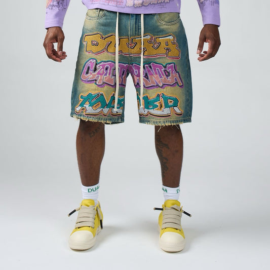 Duaa | Wall Blue Shorts