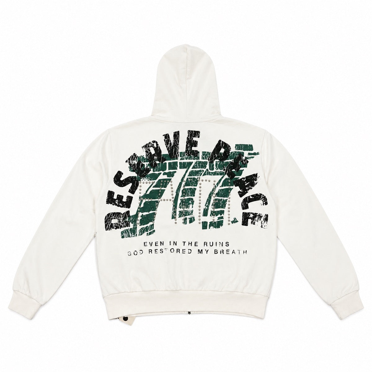 Reserve | 777 Zip Up Hoodie - White