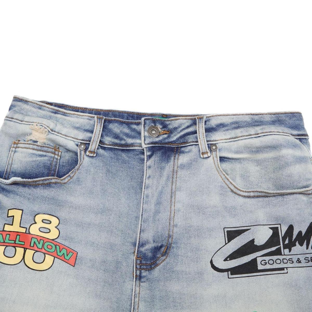 Campus | Vice Denim Jorts - Light Blue