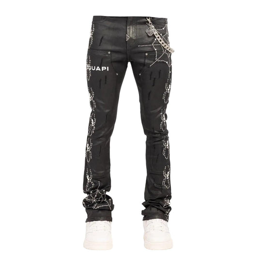 Guapi | Obsidian Spider Denim - Black Waxed