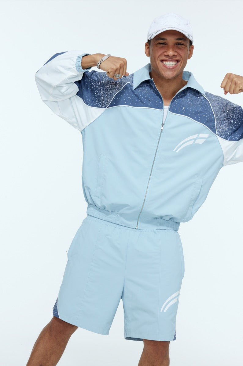 Rvs Labs | Astral Zip Up Jacket- Baby Blue