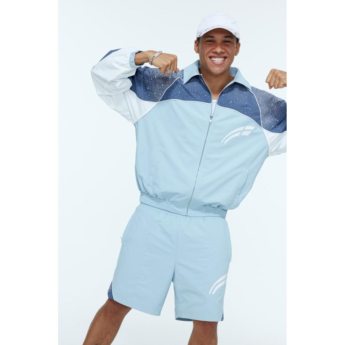 Rvs Labs | Astral Zip Up Jacket- Baby Blue