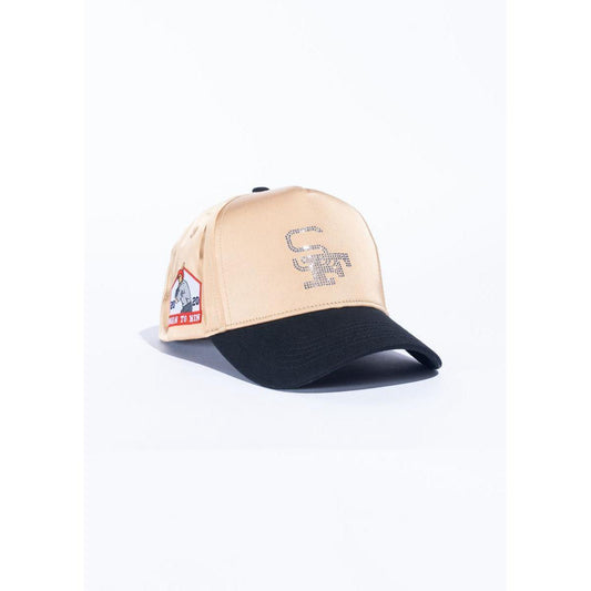 Reference | 9iants Crystals Hat - Tan Satin