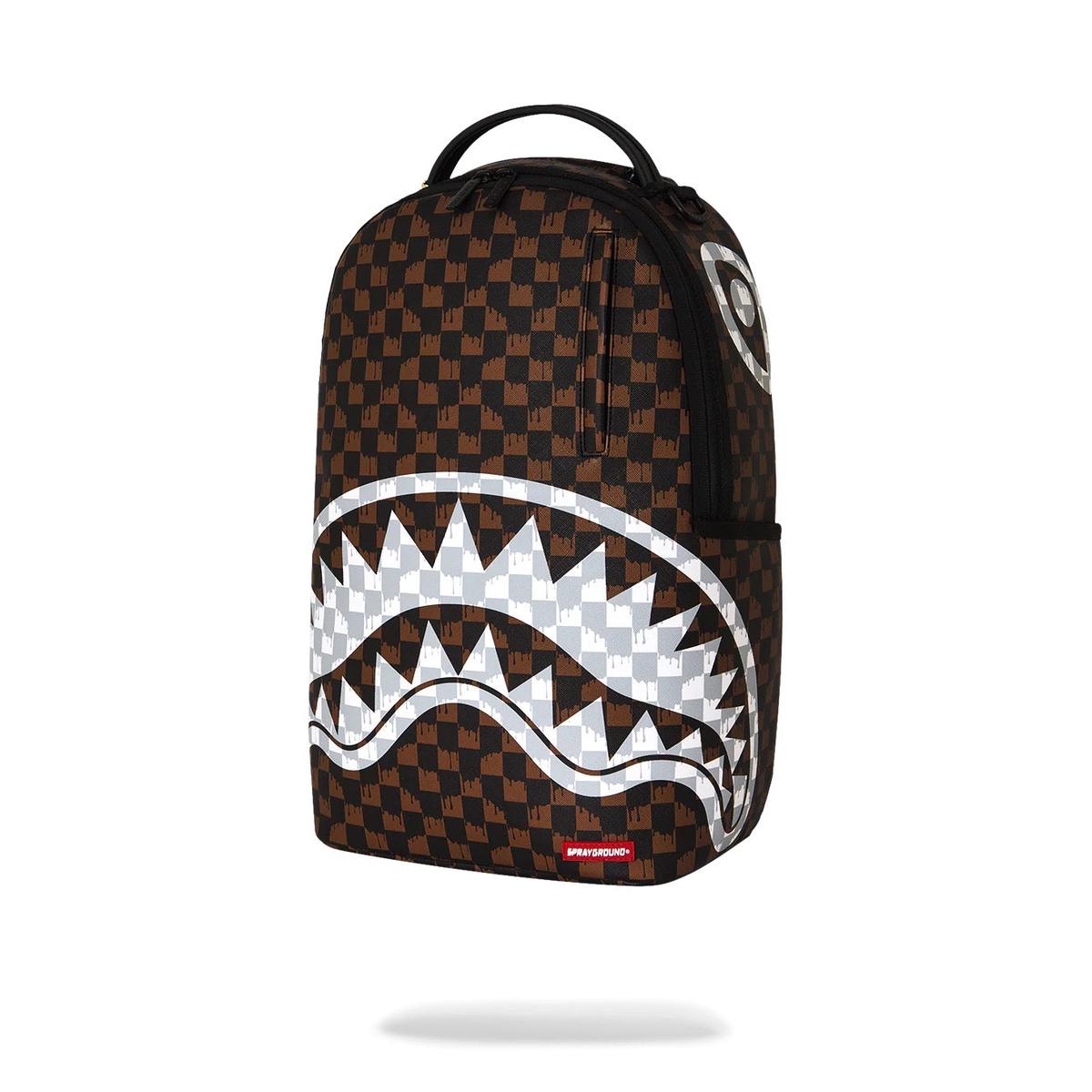 Sprayground Drip Check Shark Backpack