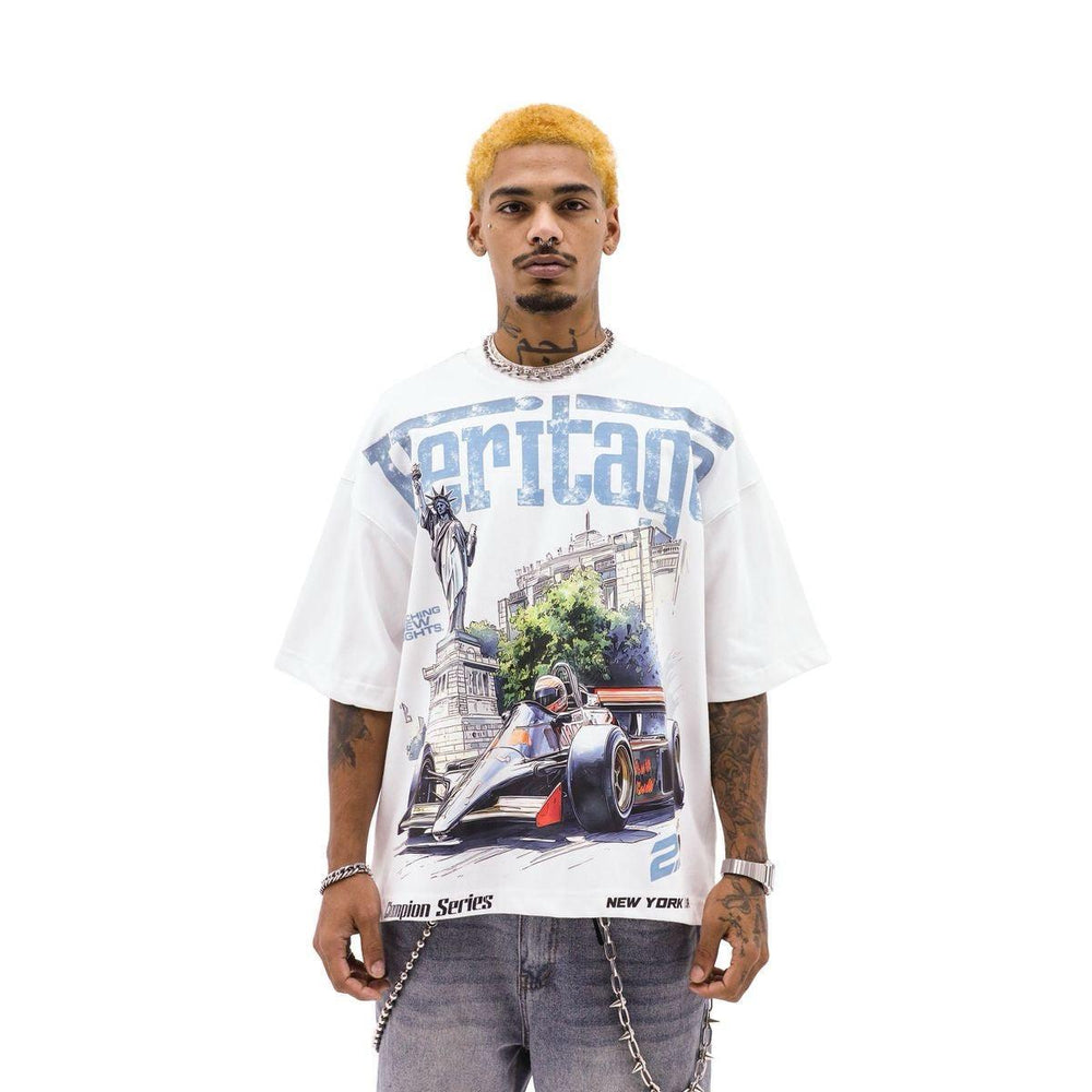 Heights District | Heritage Liberty City Tee - White