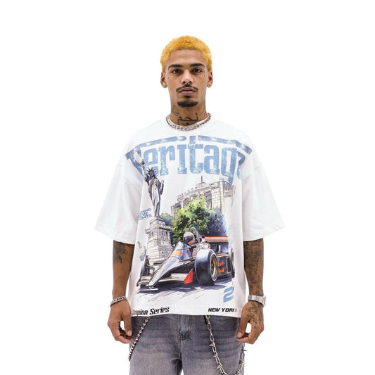 Heights District | Heritage Liberty City Tee - White