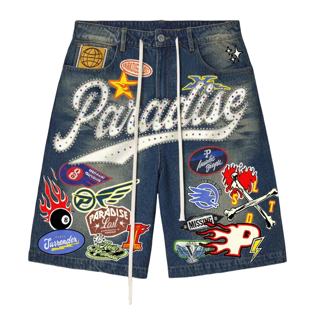 Paradise Lost | Paradise Patchwork Jorts