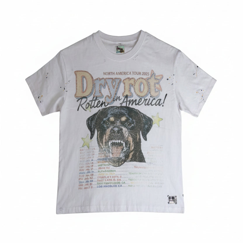 Dry Rot | Rotten In America Tee - White