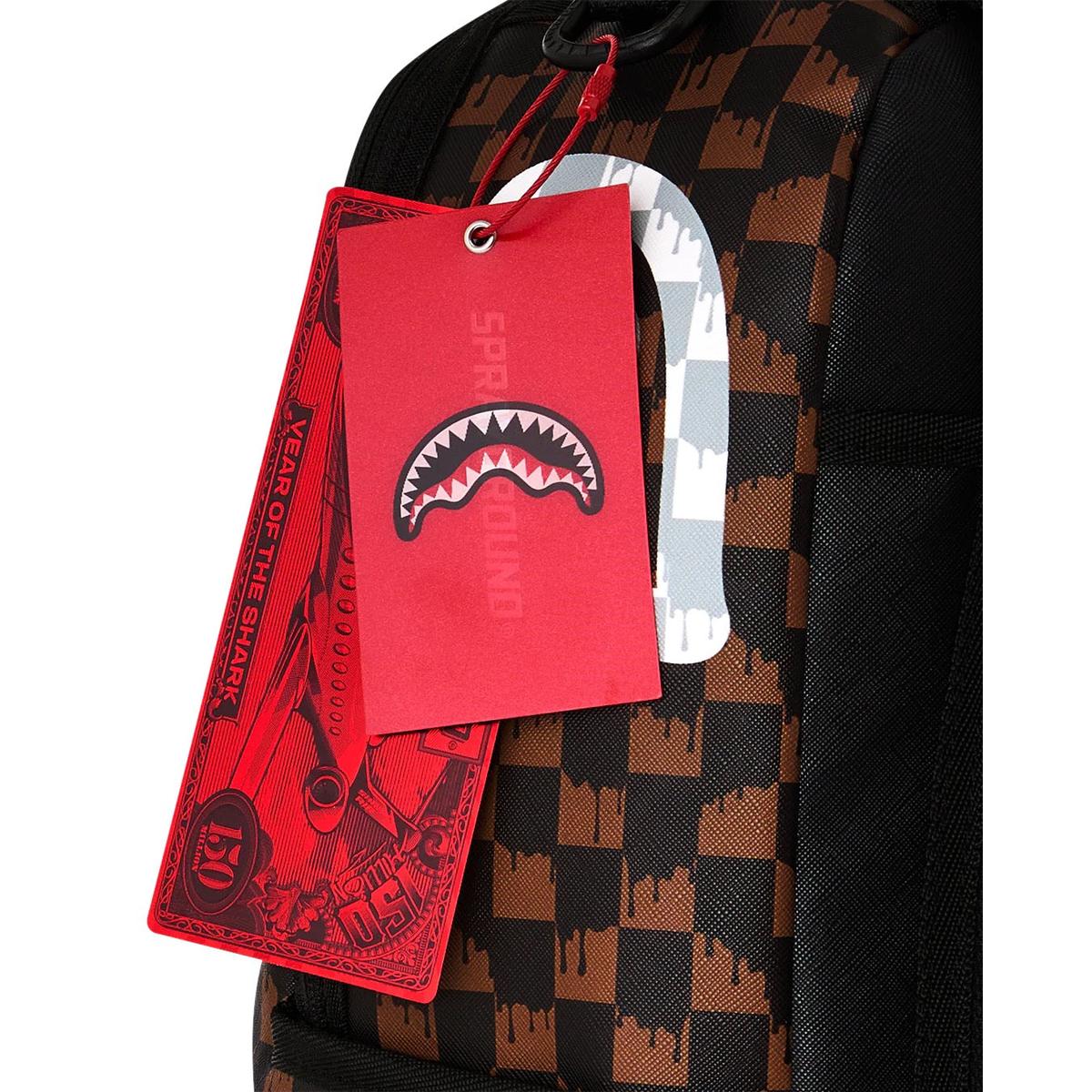 Sprayground Drip Check Shark Backpack