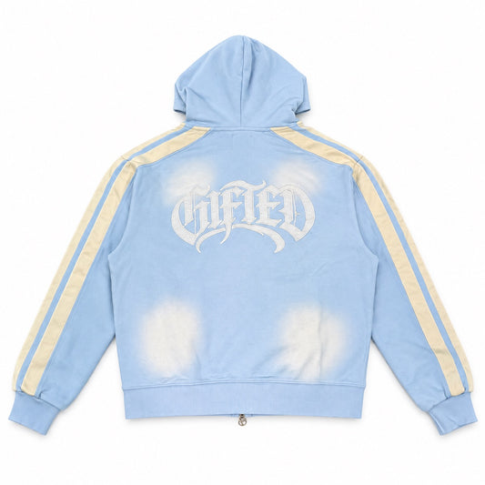 GFTD LA | Players Zip Up Hoodie - Baby Blue