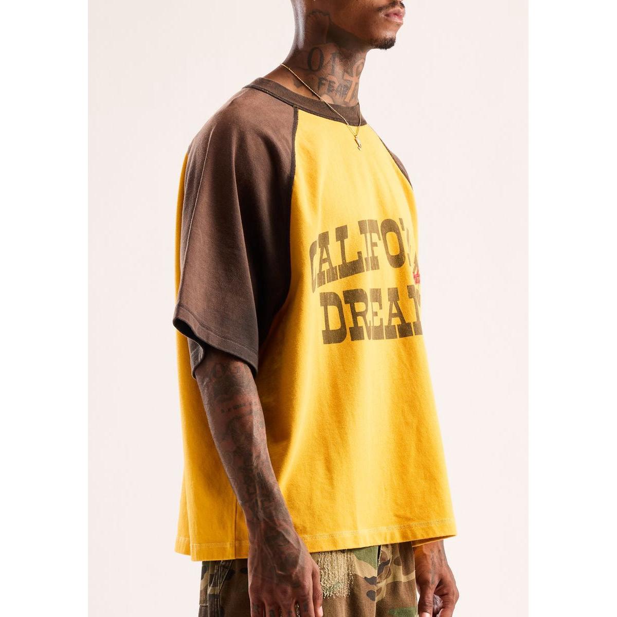 Diet Starts Monday | California Dreamin Tee - Vintage Black/Yellow