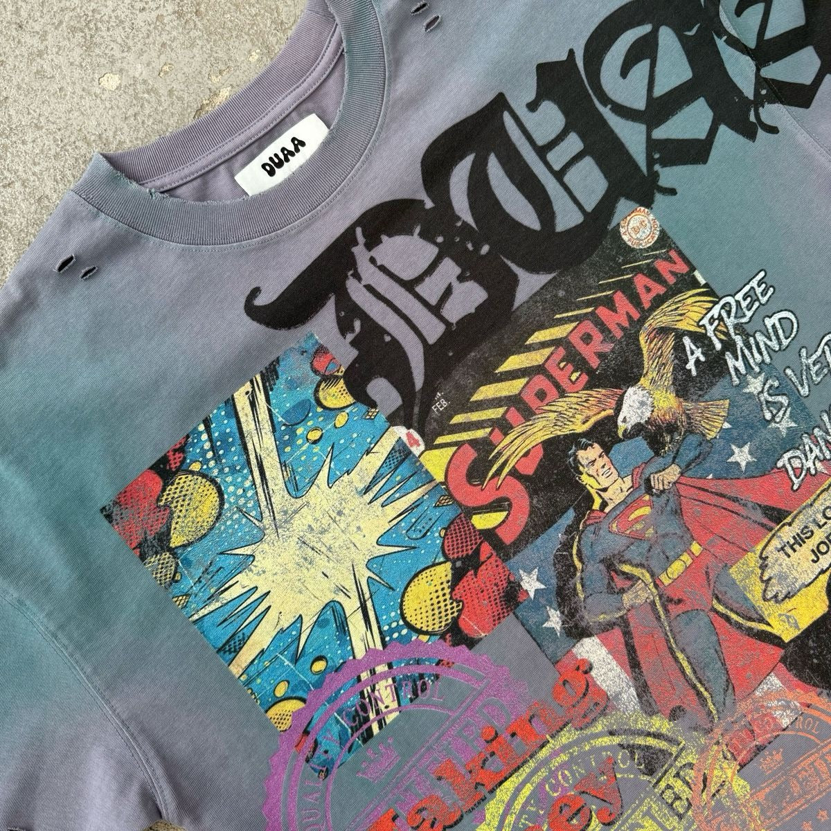 Duaa | Toon Tee - Grey