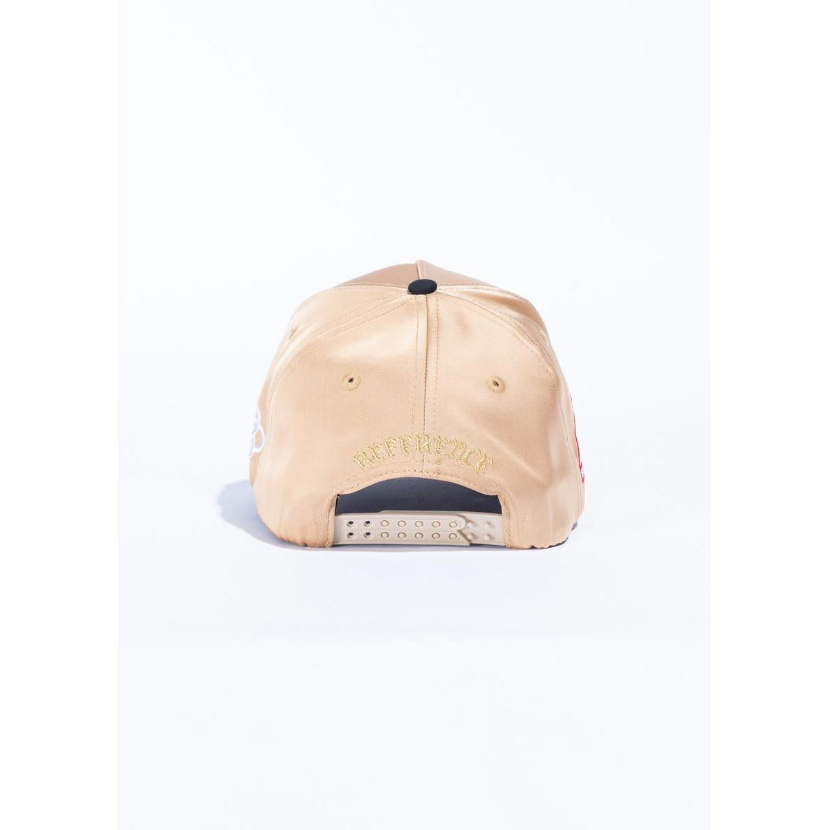 Reference | 9iants Crystals Hat - Tan Satin