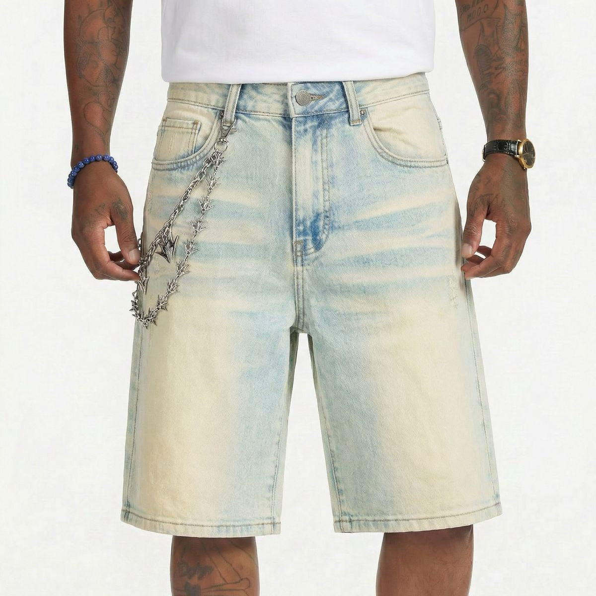 Melee | Milky Way Denim Jorts