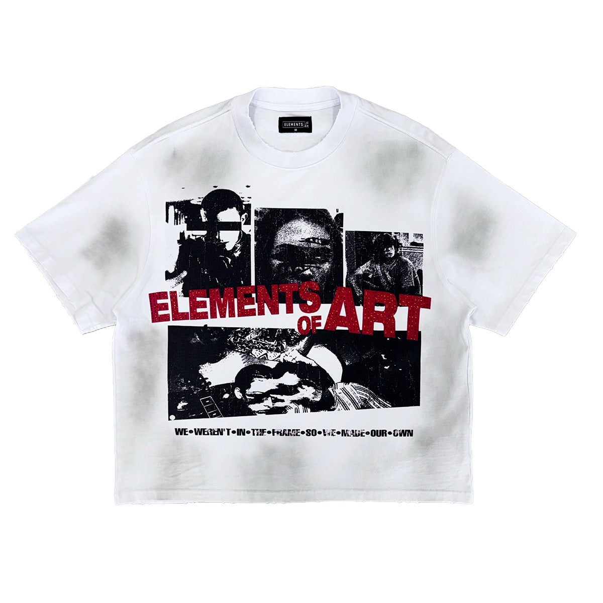 Elements of Art | Collage Tee - White/Red