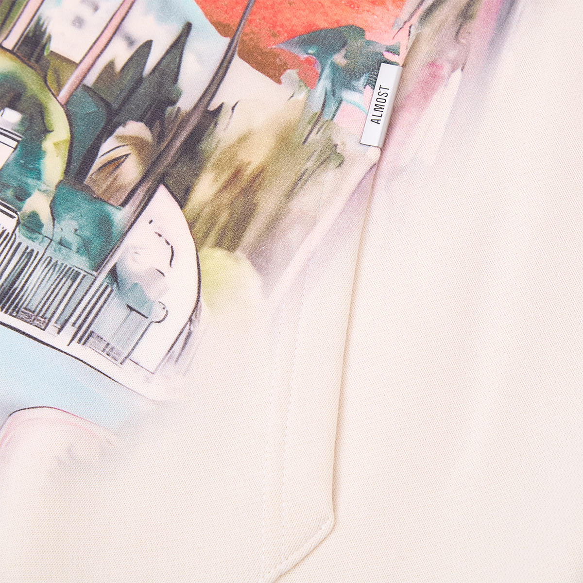 Product packaging with colorful design and text on a white background