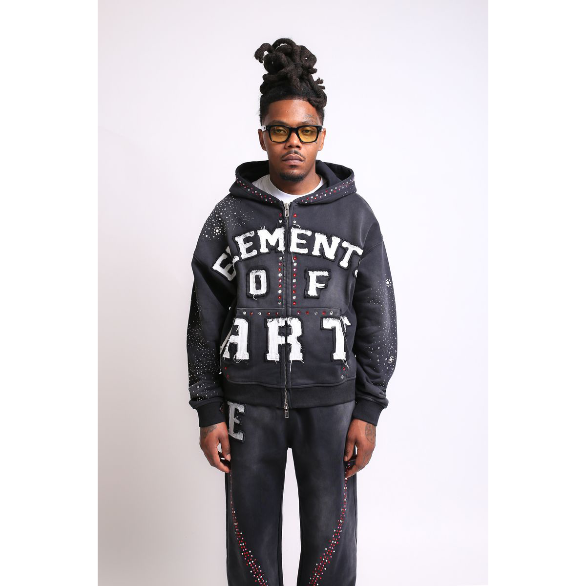 Element of Art Cluster Hoodie in Black — 6 Rings Boutique