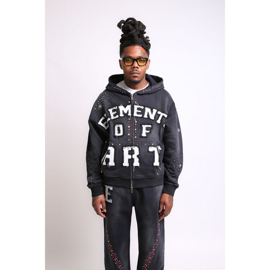 Element of Art Cluster Hoodie in Black — 6 Rings Boutique