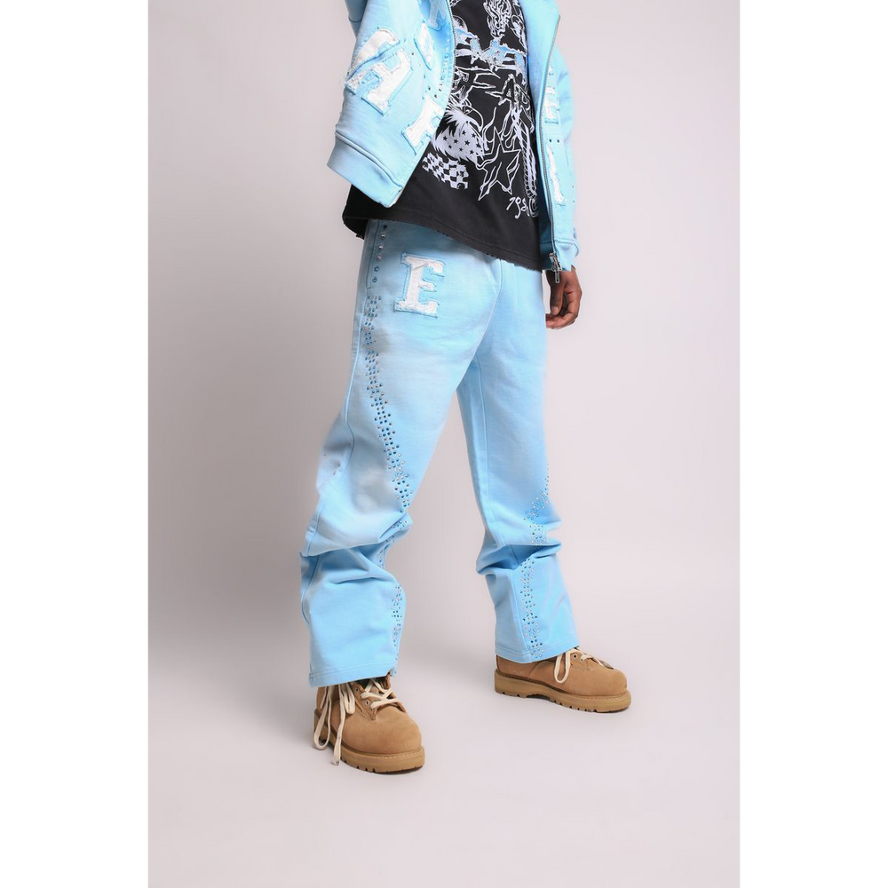 Element of Art Cluster Sweatpants in Light Blue — 6 Rings Boutique