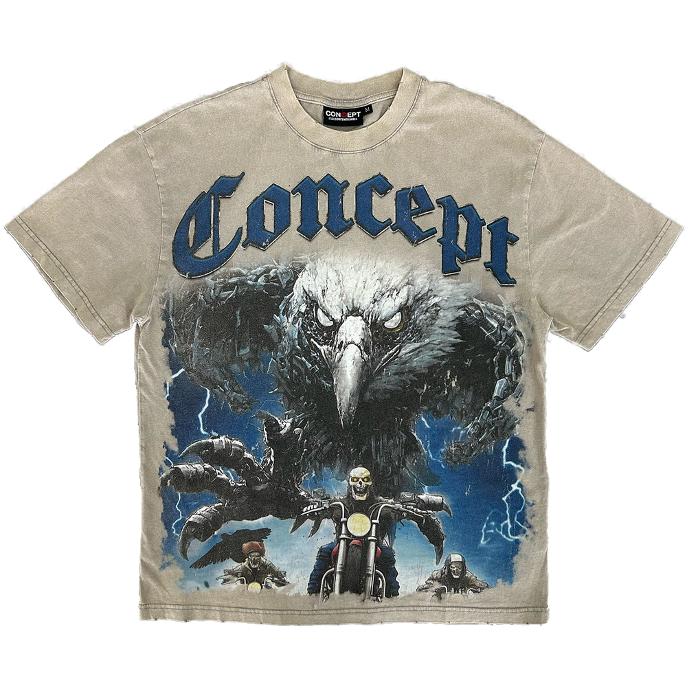 Concept LA | Black Hawk Tee - Grey