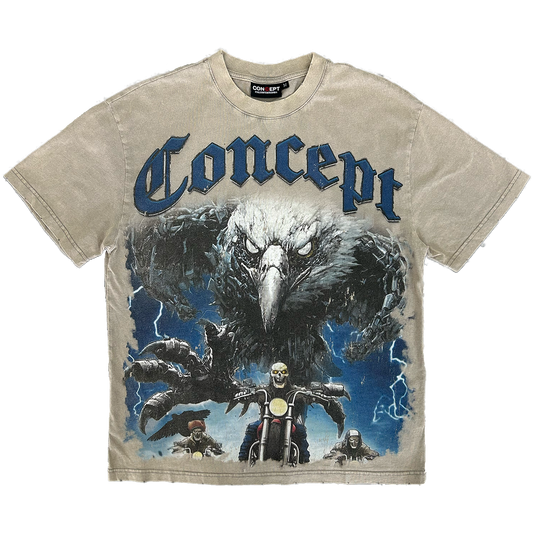 Concept LA | Black Hawk Tee - Grey